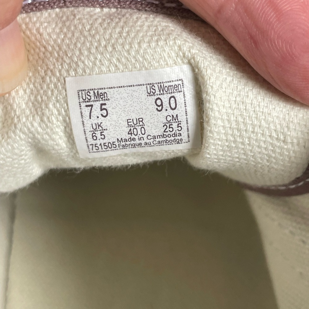 Vans Women's Mauve Old Skool Sneakers size 9 - Picture 6 of 8
